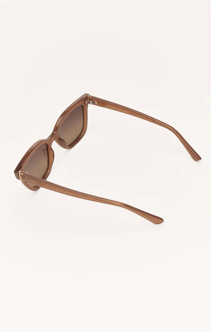 High Tide Polarized Sunglasses / Taupe Gradient