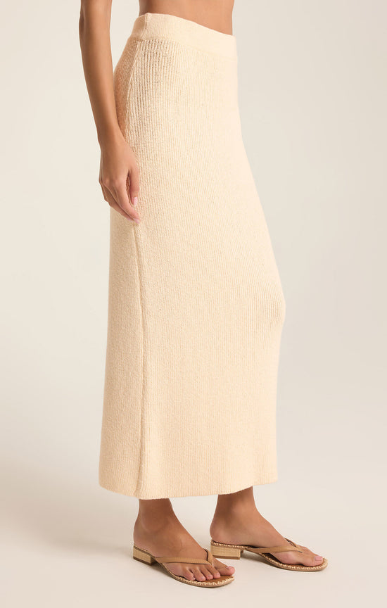 Avni Sweater Skirt / Oat Milk