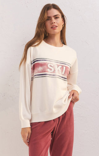 Oversized Ski Sweatshirt Bone