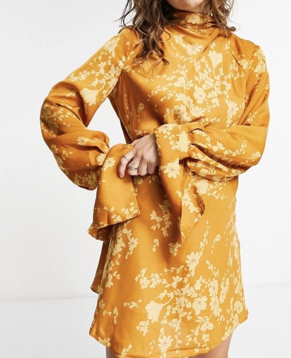 Aries Mini Dress Golden Yellow