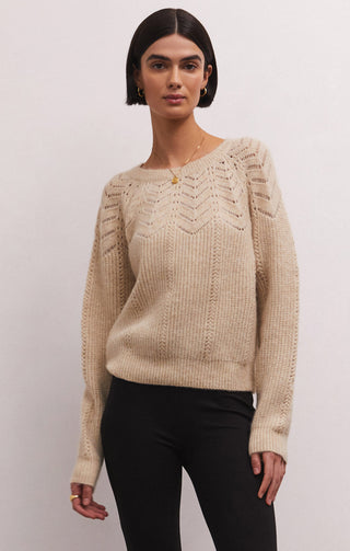 Sabine Pointelle Sweater