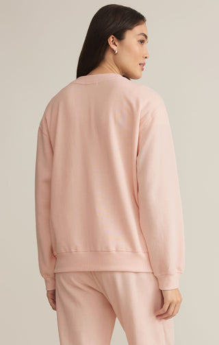 Boyfriend Sweatshirt / Pink Salt
