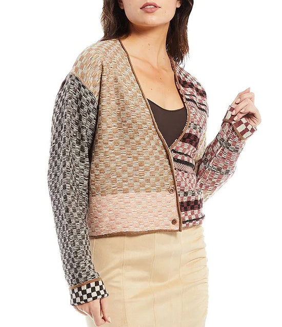Load image into Gallery viewer, Ready Set Go Mixed Print Cardi
