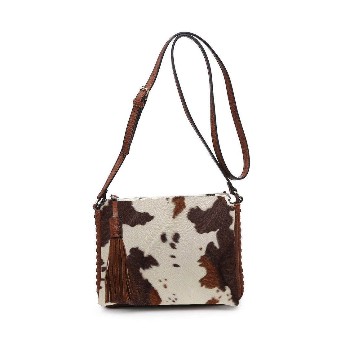 Load image into Gallery viewer, Sabrina Two Tone Crossbody Cow Brown
