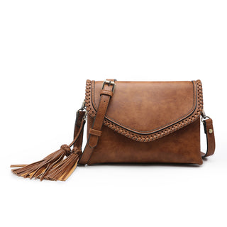 Sloane Flapover Crossbody w/ Whipstitch (All Colors)