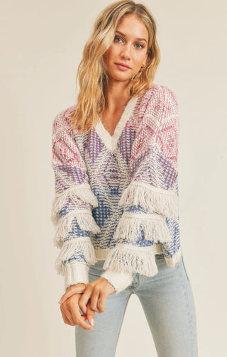 Sunrise Aztec Pullover
