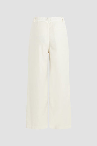 Wide Leg Drawstring Trouser Crop