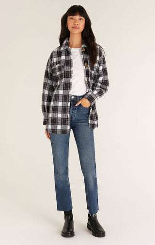 Plaid Tucker Jacket Black & White