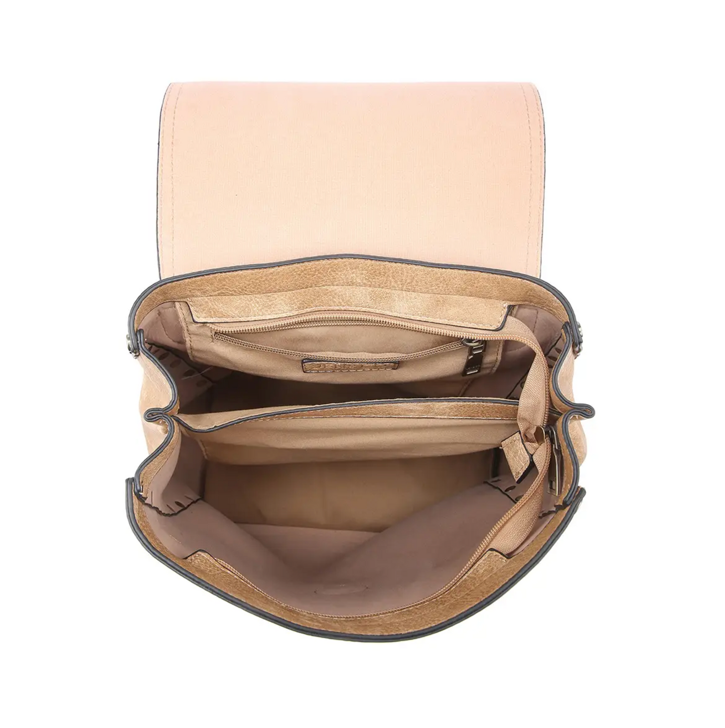 Load image into Gallery viewer, Bex Distressed Backpack Brown
