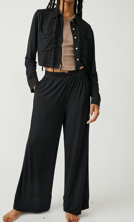 Load image into Gallery viewer, Essential Pajama Set Black
