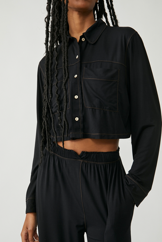Load image into Gallery viewer, Essential Pajama Set Black
