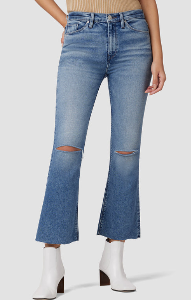 Barbara High-Rise Bootcut Crop Jeans