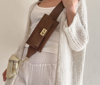 Miu Phone Strap Brown