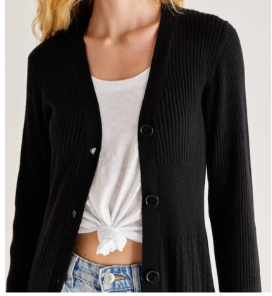 Lauren Duster Cardigan Black