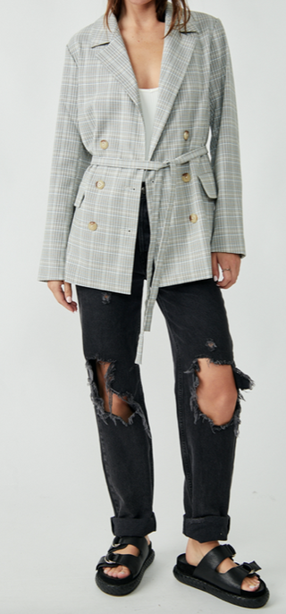 Olivia Plaid Blazer