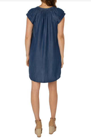 Cap Sleeve Smocked Dress