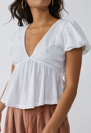 Charlotte Top Ivory