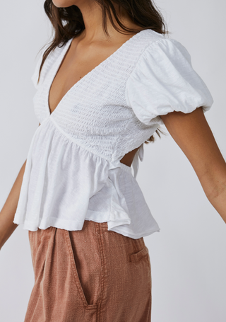 Charlotte Top Ivory