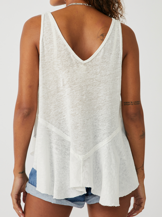 Rosie Drop Waist Optic White