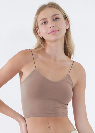 Skinny Strap Cropped Cami