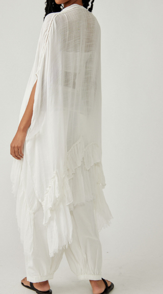 Whisper Washed Ruffle Kimono