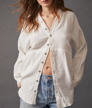 Summer Daydream Button Down White