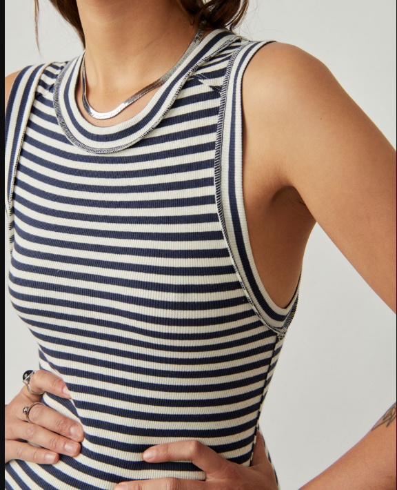 Kate Tee Stripe Navy Combo