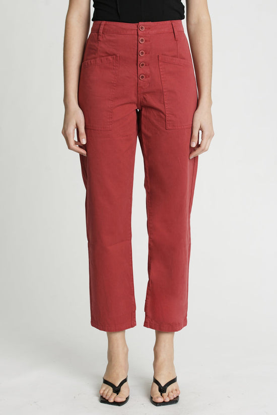 Load image into Gallery viewer, Tammy Trousers Crimson Red
