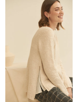 Basil Jersey Sweater Crudo