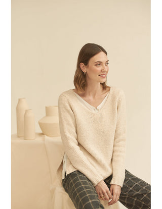 Basil Jersey Sweater Crudo