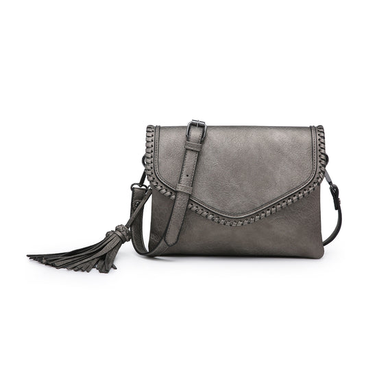 Sloane Flapover Crossbody w/ Whipstitch (All Colors)