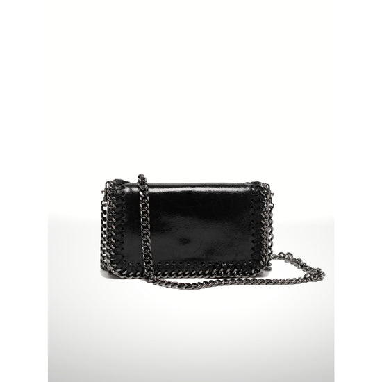 Whipstitch Chain Italian Leather Bag