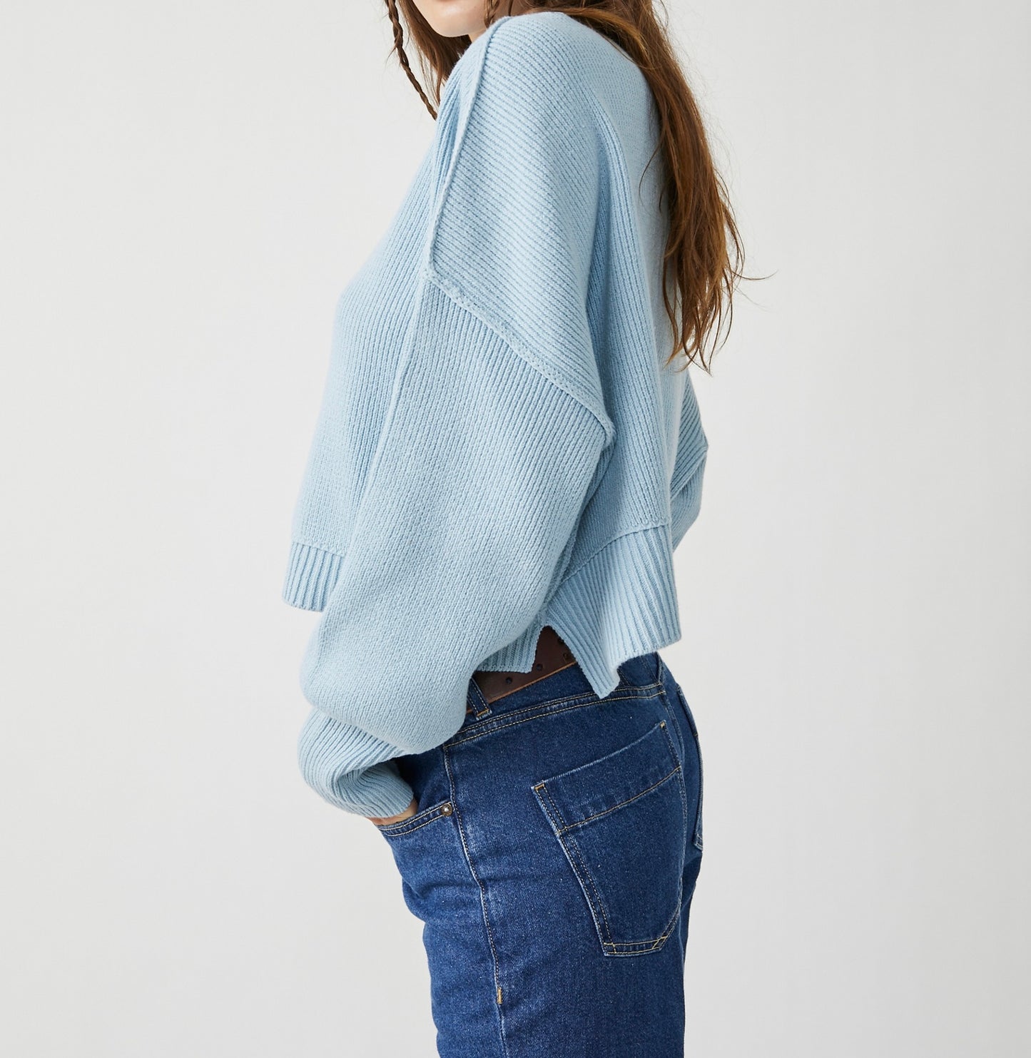 Easy Street Crop Pullover Cloud Cruise