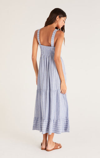 Ayla Striped Midi Dress