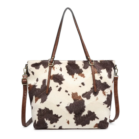 Load image into Gallery viewer, Ingrid Tote Cow Brown
