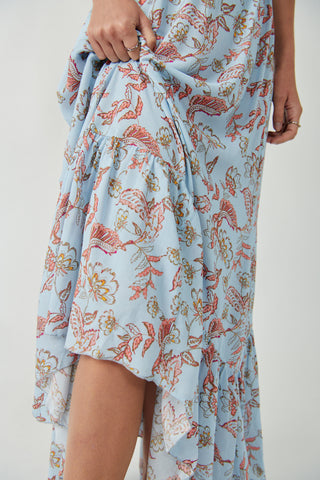 Heat Wave Printed Maxi Dress Robins Egg