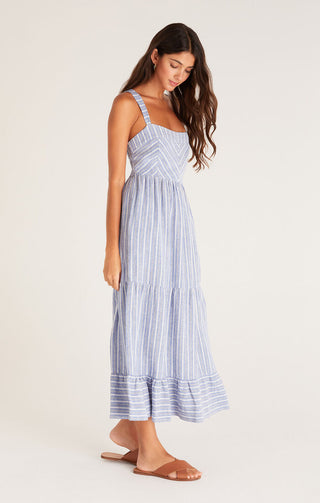 Ayla Striped Midi Dress