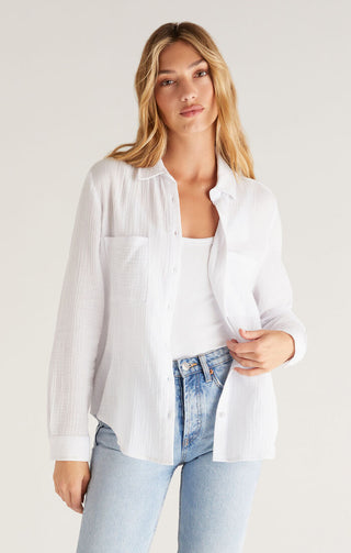 Kaili Button Up Gauze Top