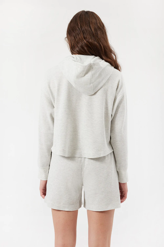Load image into Gallery viewer, Front-Tie Thermal Hoodie
