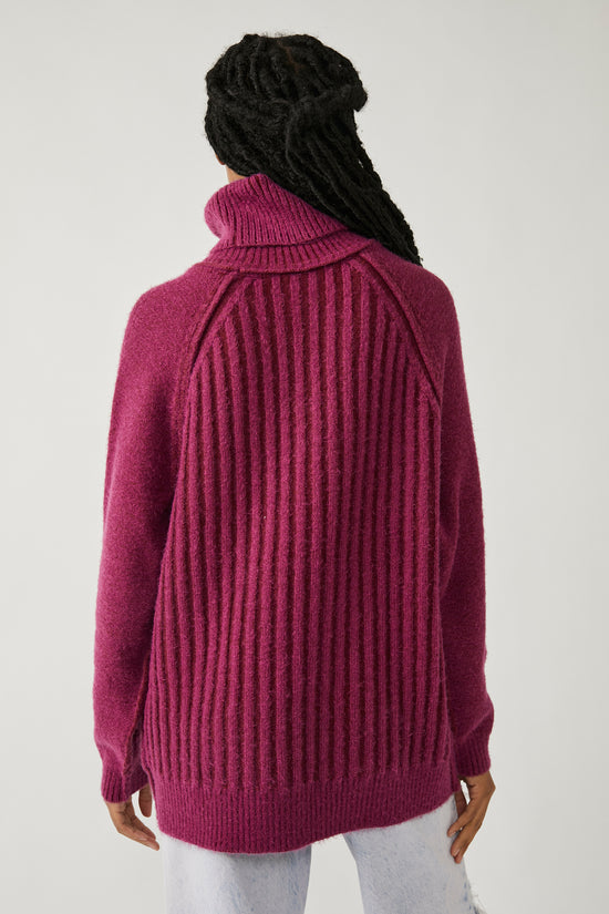 Load image into Gallery viewer, Big City Turtleneck Mulberry
