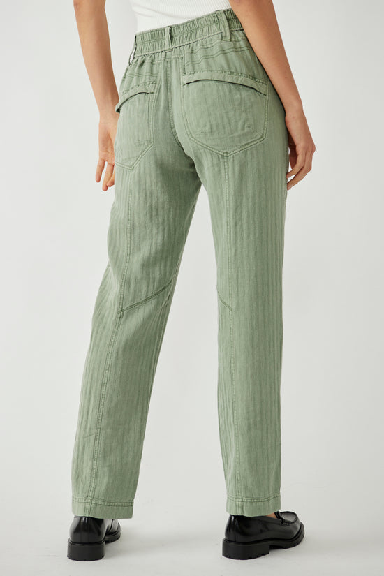 Big Hit Slouch Pant Oil Green