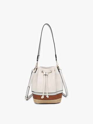 Darcy Tri-Color Bucket Bag