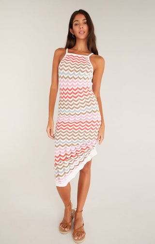 Camille Stripe Crochet Dress