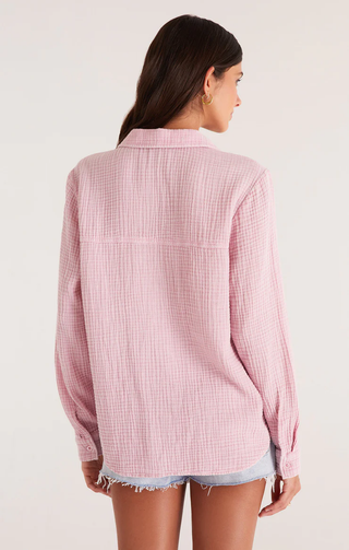 Kaili Button Up Gauze Top