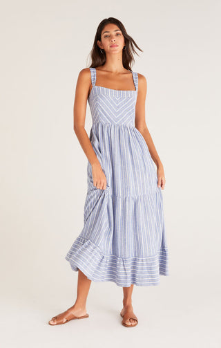 Ayla Striped Midi Dress