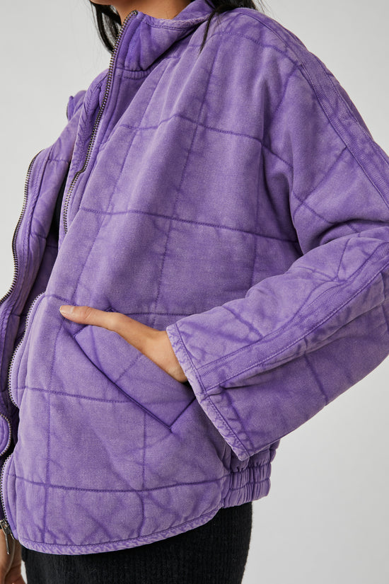 Load image into Gallery viewer, Dolman Quilted Jacket Moonberry
