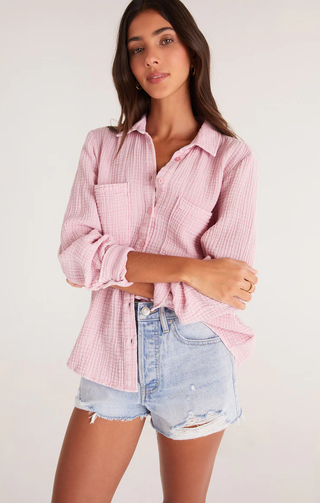 Kaili Button Up Gauze Top