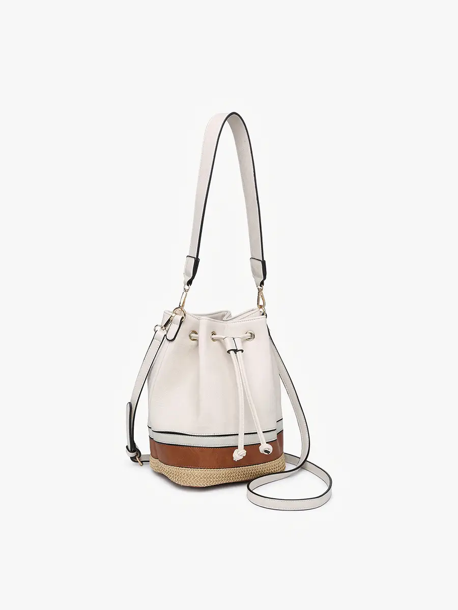 Darcy Tri-Color Bucket Bag