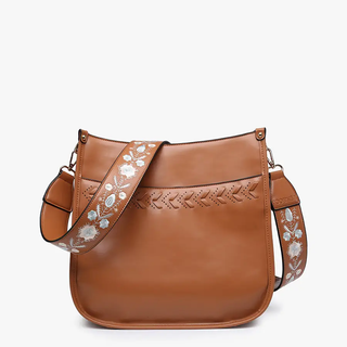 Pippa Stitch Accent Crossbody Brown