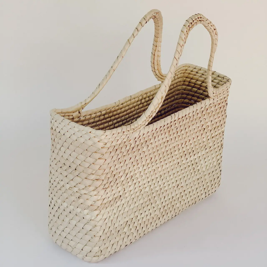 Load image into Gallery viewer, Magnolia Straw Market Tote
